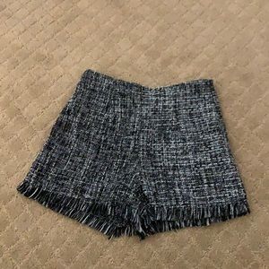 Zara tweed shorts